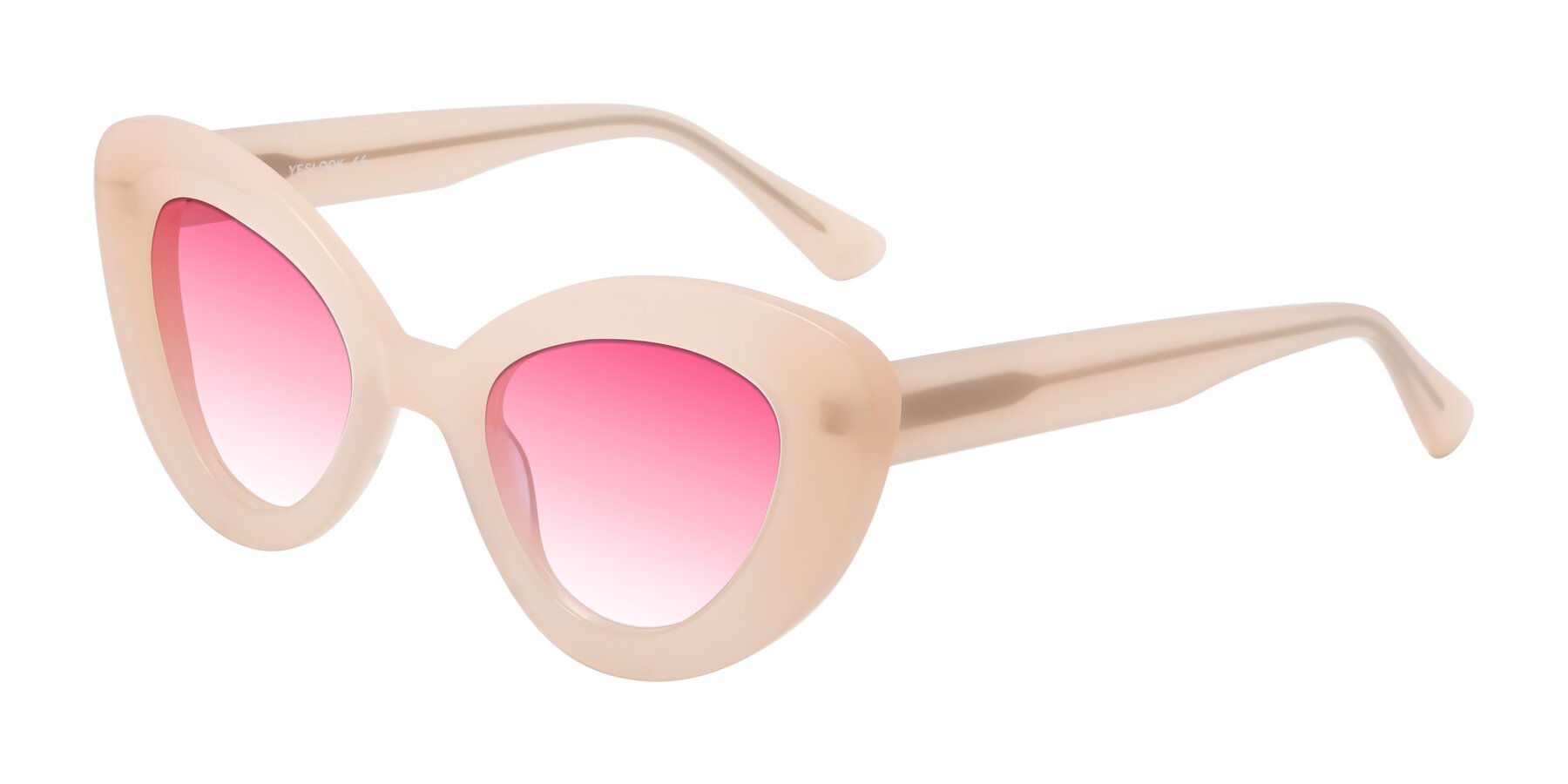 Angle of Moon in Peach with Pink Gradient Lenses