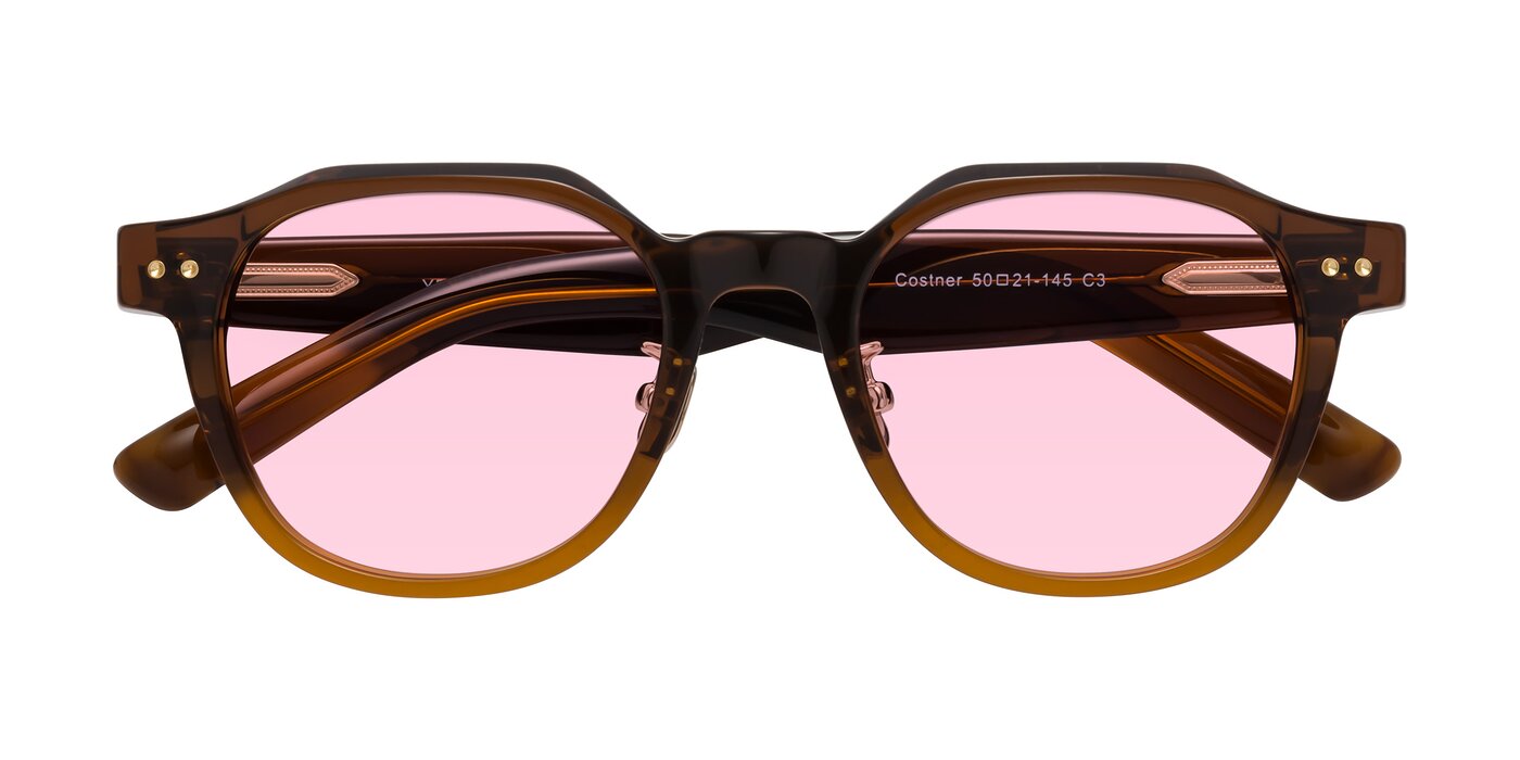 Costner - Gradient Brown Tinted Sunglasses