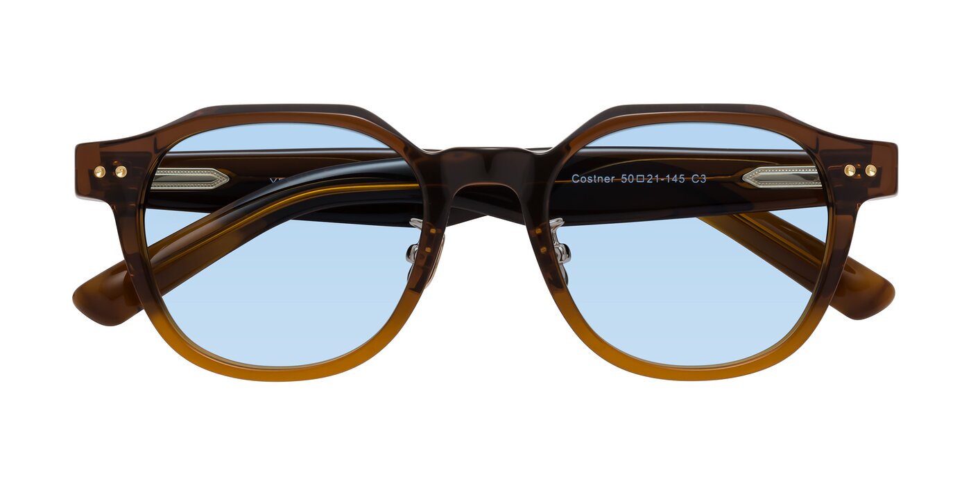 Costner - Gradient Brown Tinted Sunglasses