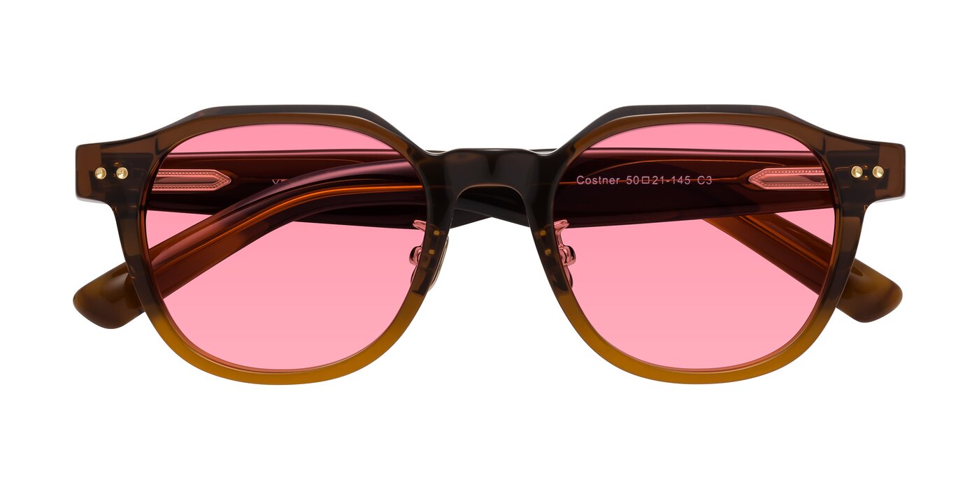 Costner - Gradient Brown Tinted Sunglasses