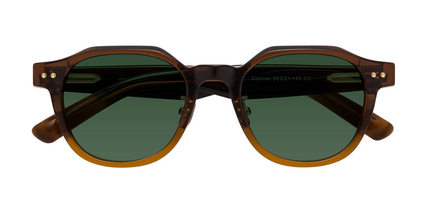 Costner - Gradient Brown Tinted Sunglasses