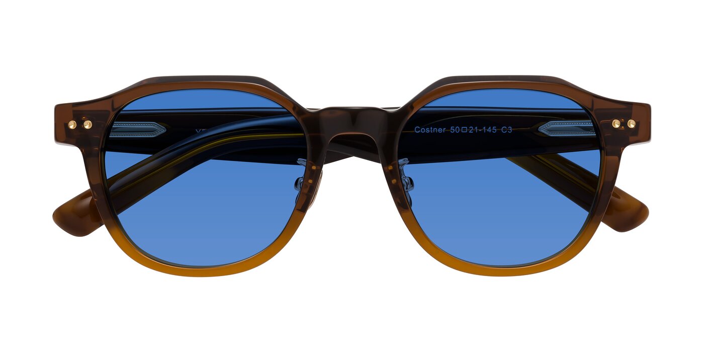 Costner - Gradient Brown Tinted Sunglasses