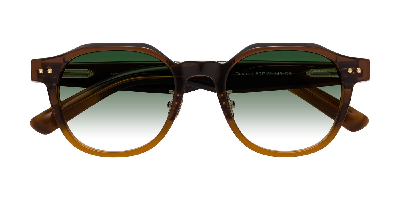 Costner - Gradient Brown Gradient Sunglasses