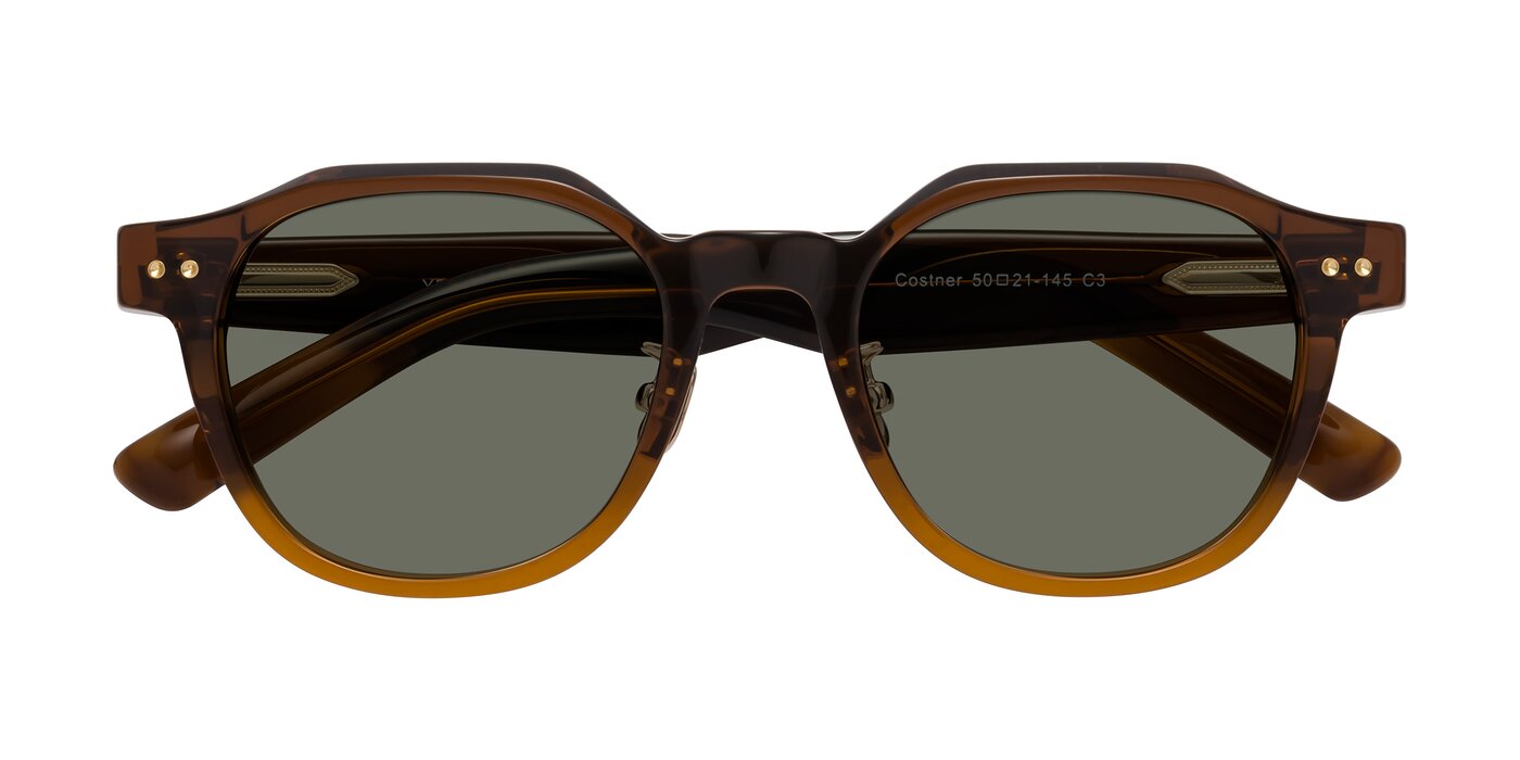 Costner - Gradient Brown Polarized Sunglasses