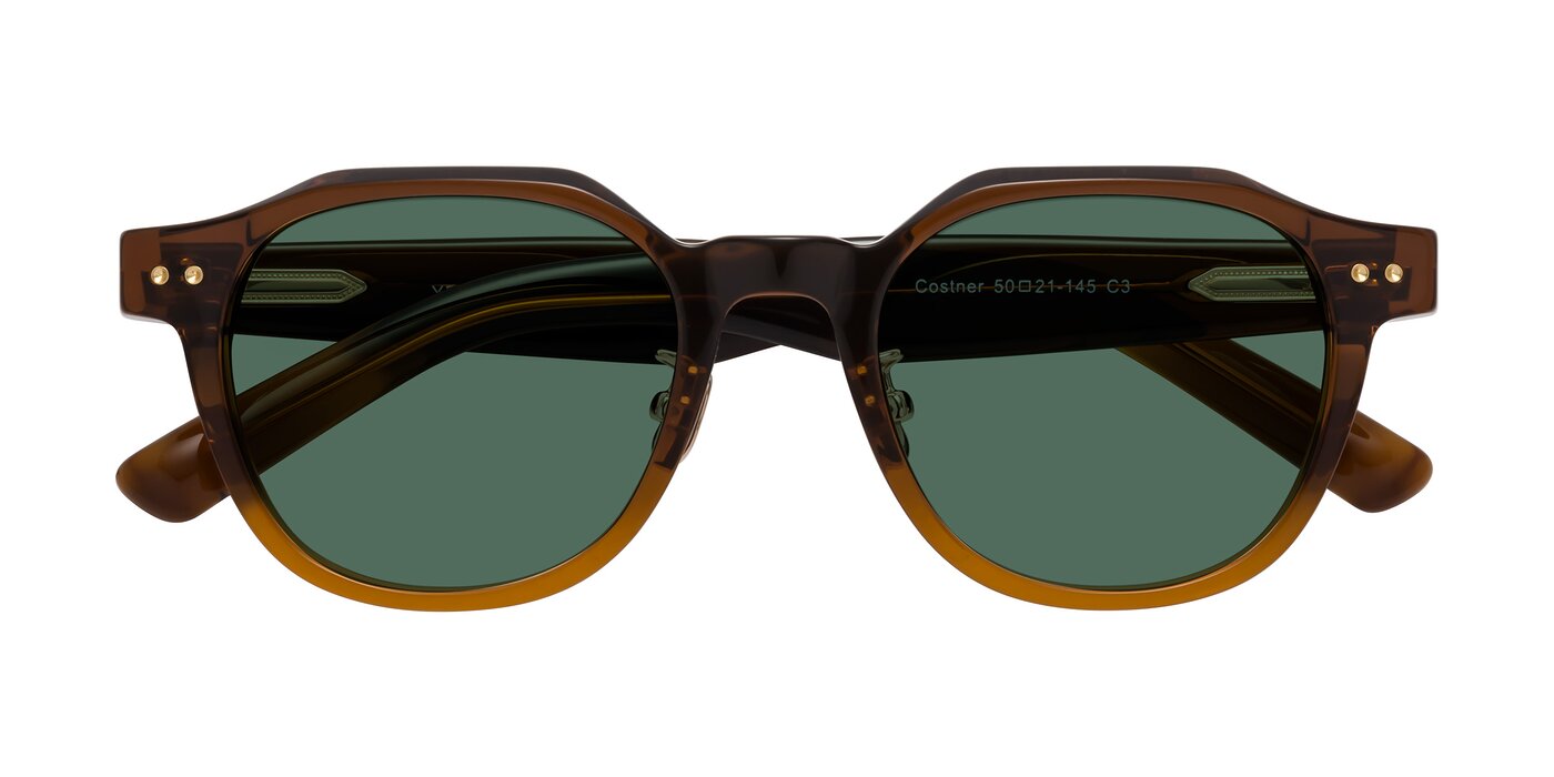 Costner - Gradient Brown Polarized Sunglasses