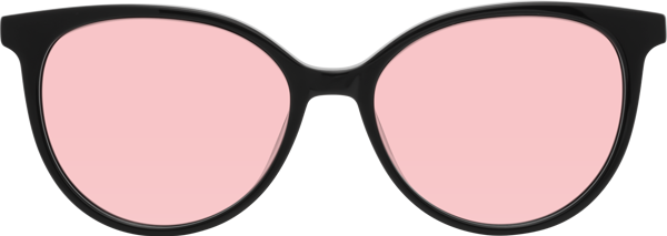 Black Low Bridge Fit Acetate Cat-Eye Tinted Sunglasses with Light ...