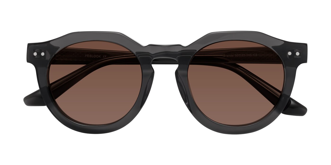 Brando - Dark Gray Tinted Sunglasses
