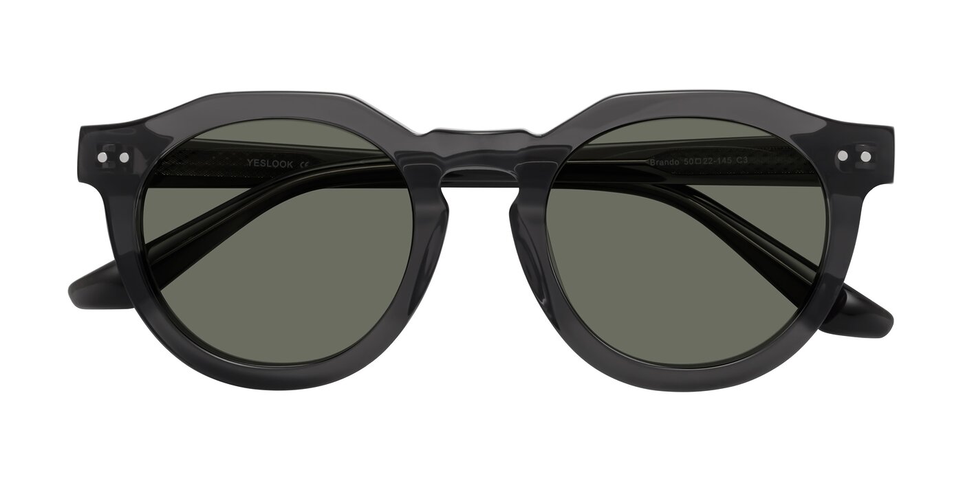 Brando - Dark Gray Polarized Sunglasses