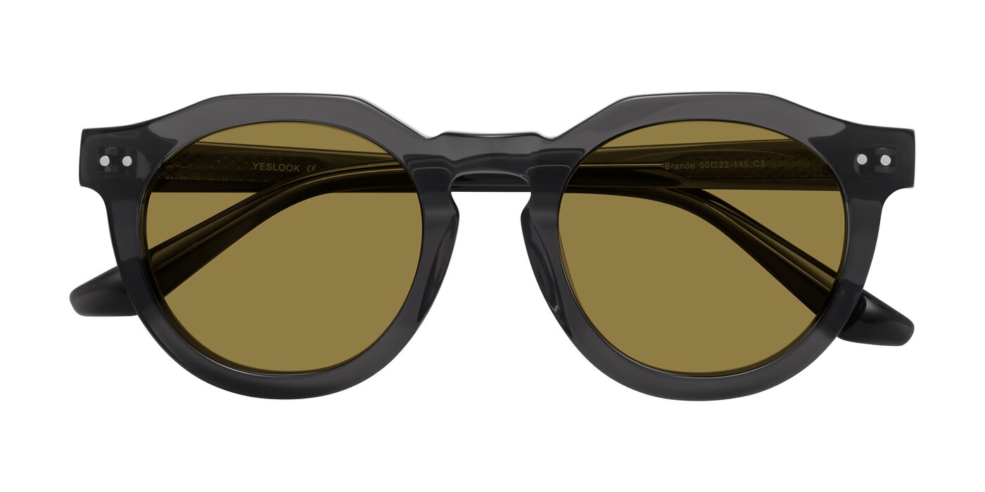 Brando - Dark Gray Polarized Sunglasses