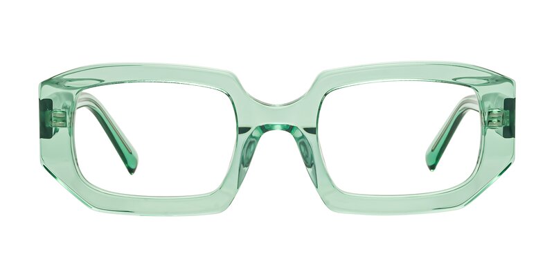 Marlon - Transparent Green Eyeglasses