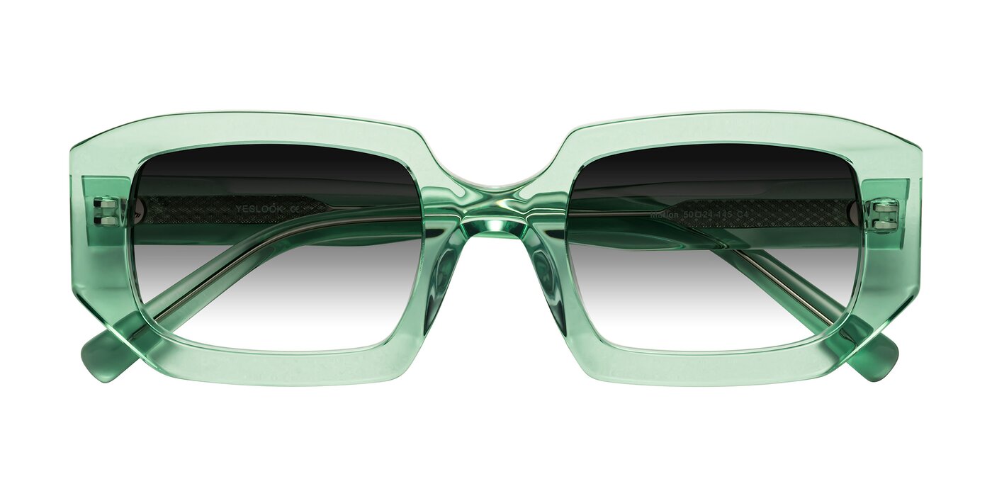Marlon - Transparent Green Gradient Sunglasses