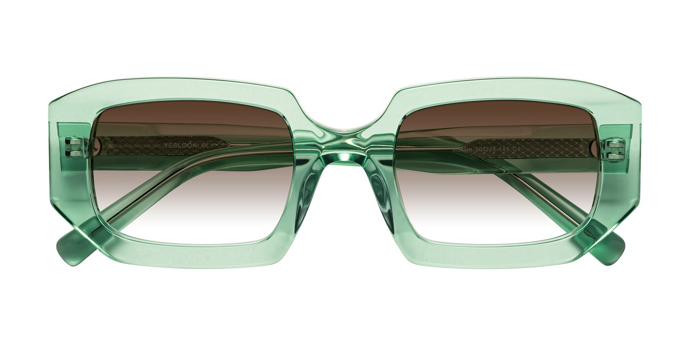Marlon - Transparent Green Gradient Sunglasses