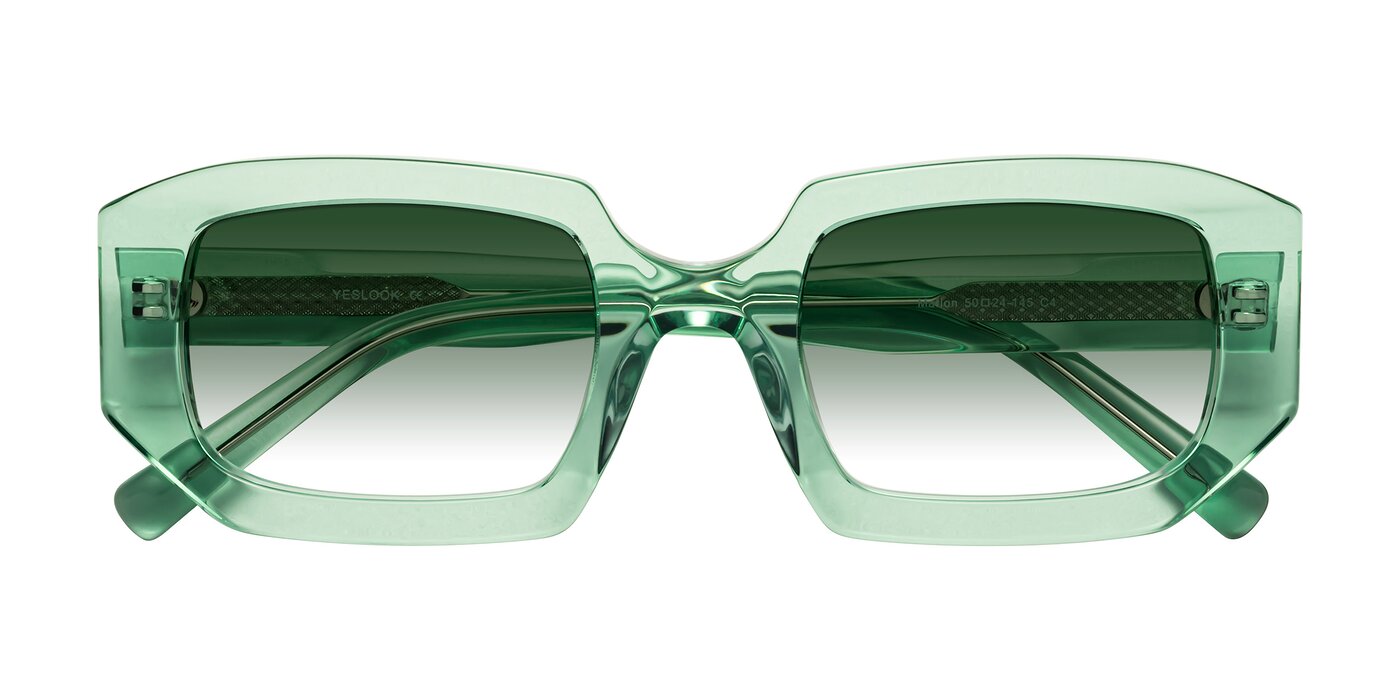 Marlon - Transparent Green Gradient Sunglasses