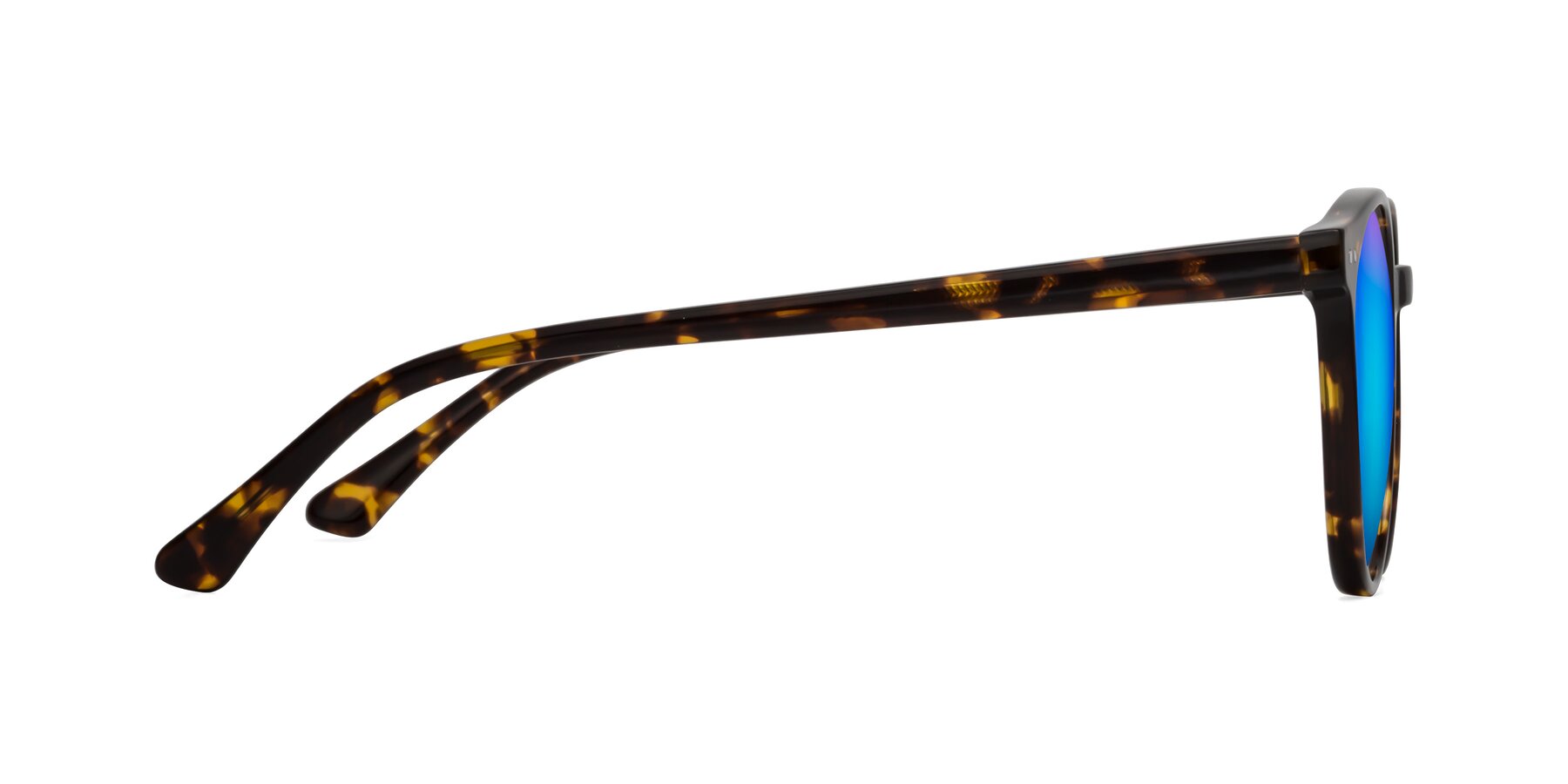 Side of Perfect in Tortoise with Blue Mirrored Lenses