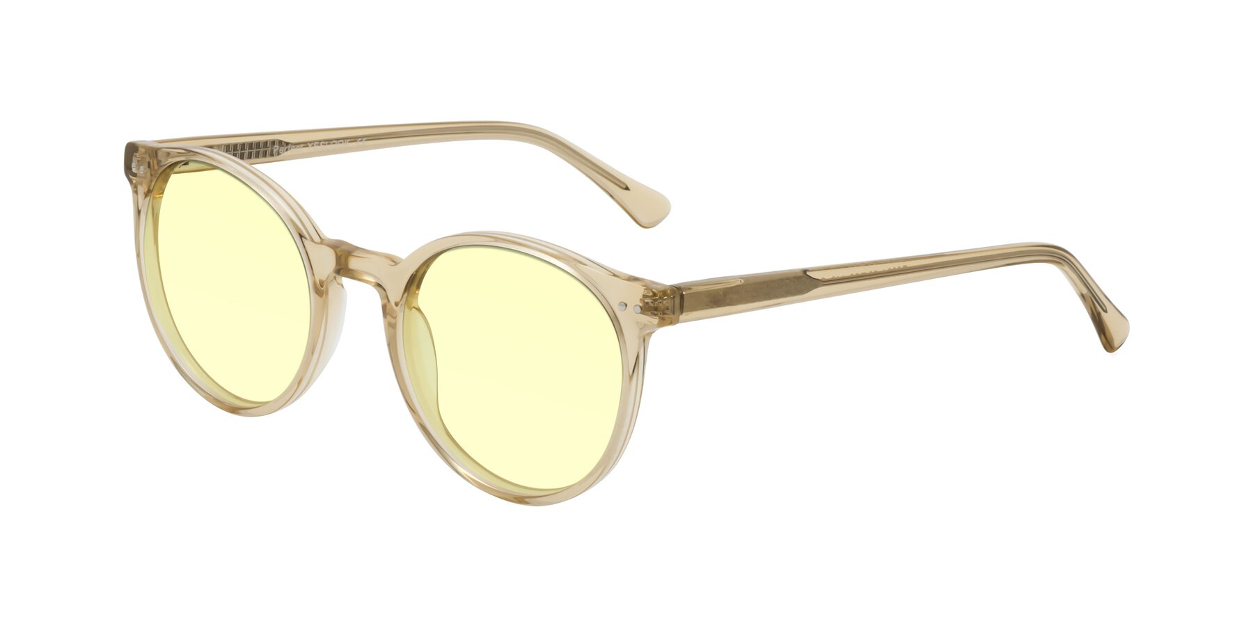 Angle of Perfect in Champagne with Light Yellow Tinted Lenses