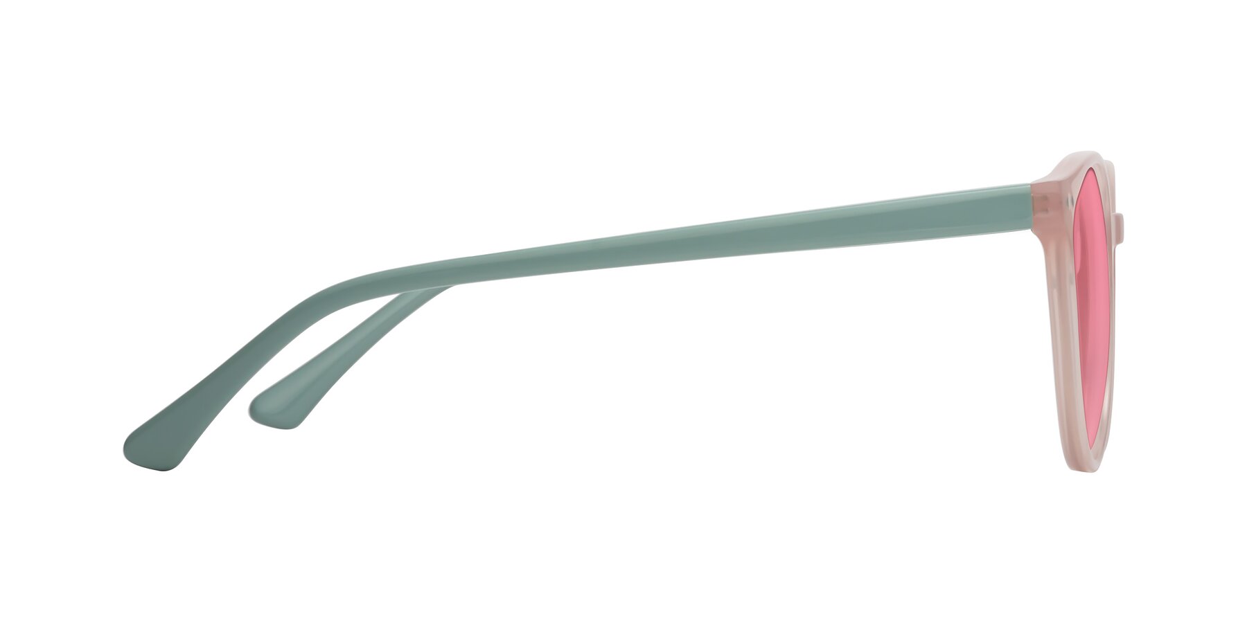 Side of Perfect in Orchid Pink-Foggy Mint with Pink Tinted Lenses