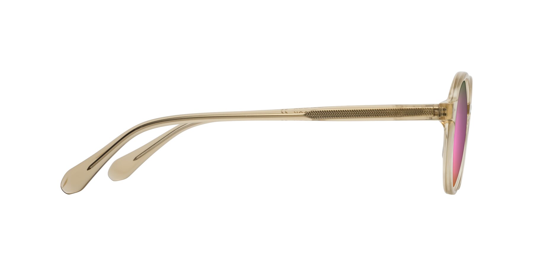 Side of Future in Champagne with Pink Mirrored Lenses