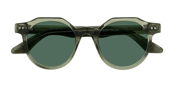 Front of Jeans in Grayish Green