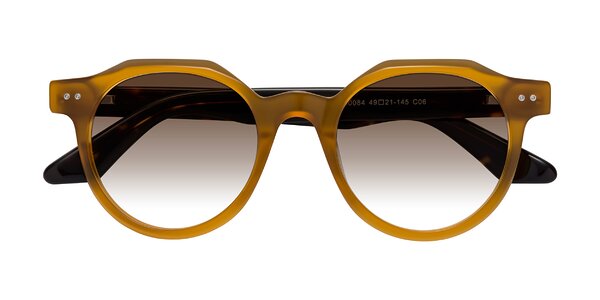 Front of Jeans in Honey/Tortoise