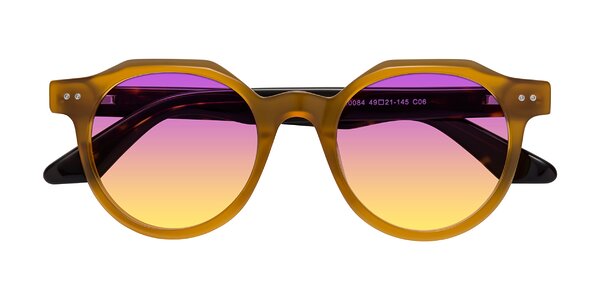 Front of Jeans in Honey/Tortoise