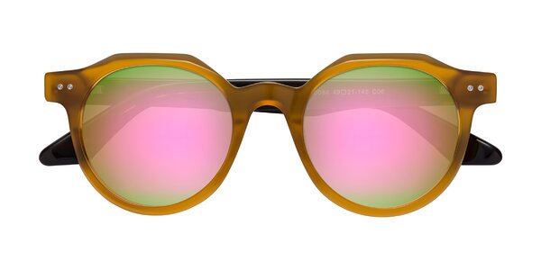 Front of Jeans in Honey/Tortoise