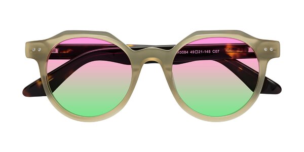 Front of Jeans in Olive/Tortoise