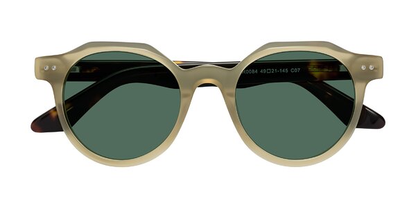 Front of Jeans in Olive / Tortoise