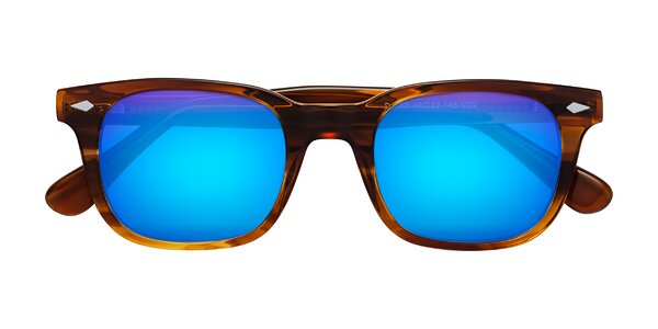 Front of Raemo in Cola Brown Striped