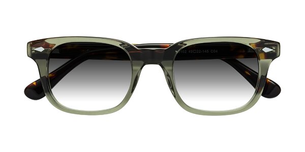 Front of Raemo in Grayish Green / Tortoise