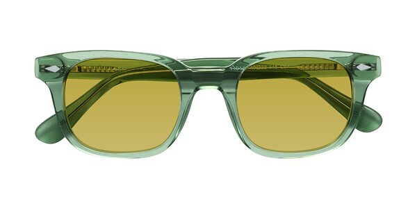 Front of Raemo in Transparent Green