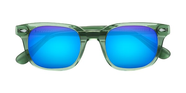 Front of Raemo in Transparent Green