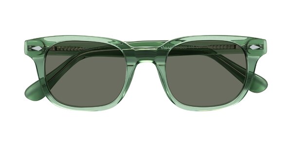 Front of Raemo in Transparent Green