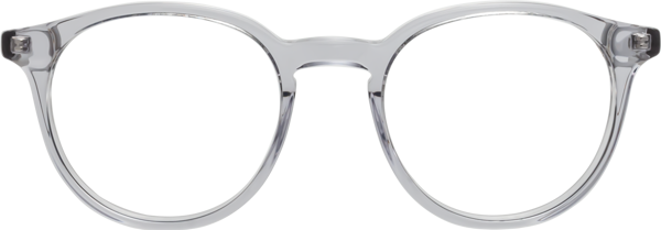 Clear Gray/Tortoise Keyhole Bridge Acetate Round Eyeglasses - Party