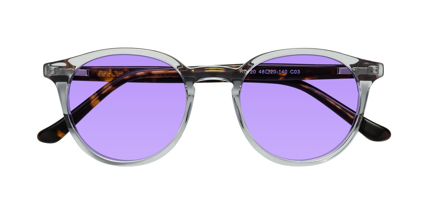 Party - Clear Gray/Tortoise Tinted Sunglasses