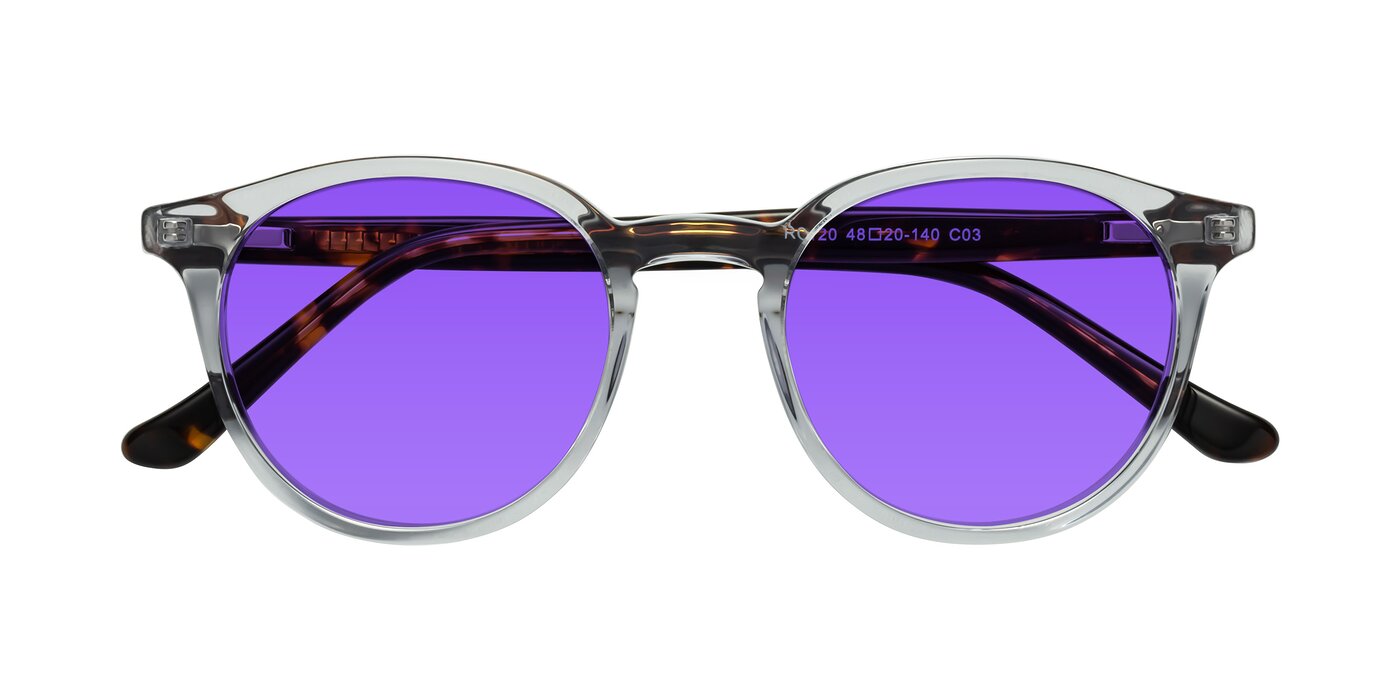 Party - Clear Gray/Tortoise Tinted Sunglasses
