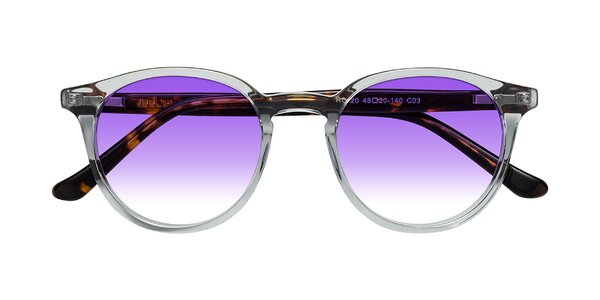Front of Party in Clear Gray/Tortoise