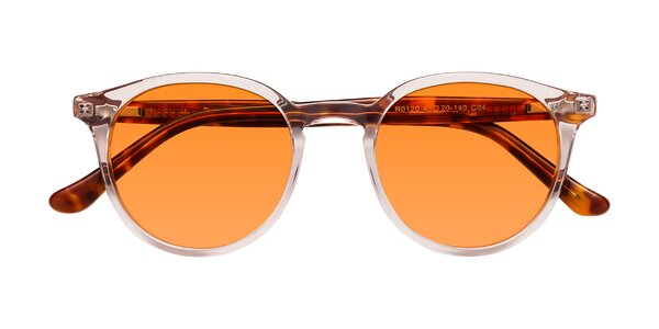 Front of Party in Clear Pink/Tortoise