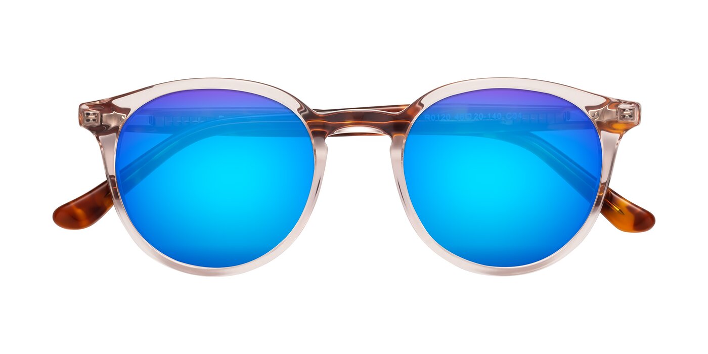 Party - Clear Pink/Tortoise Flash Mirrored Sunglasses