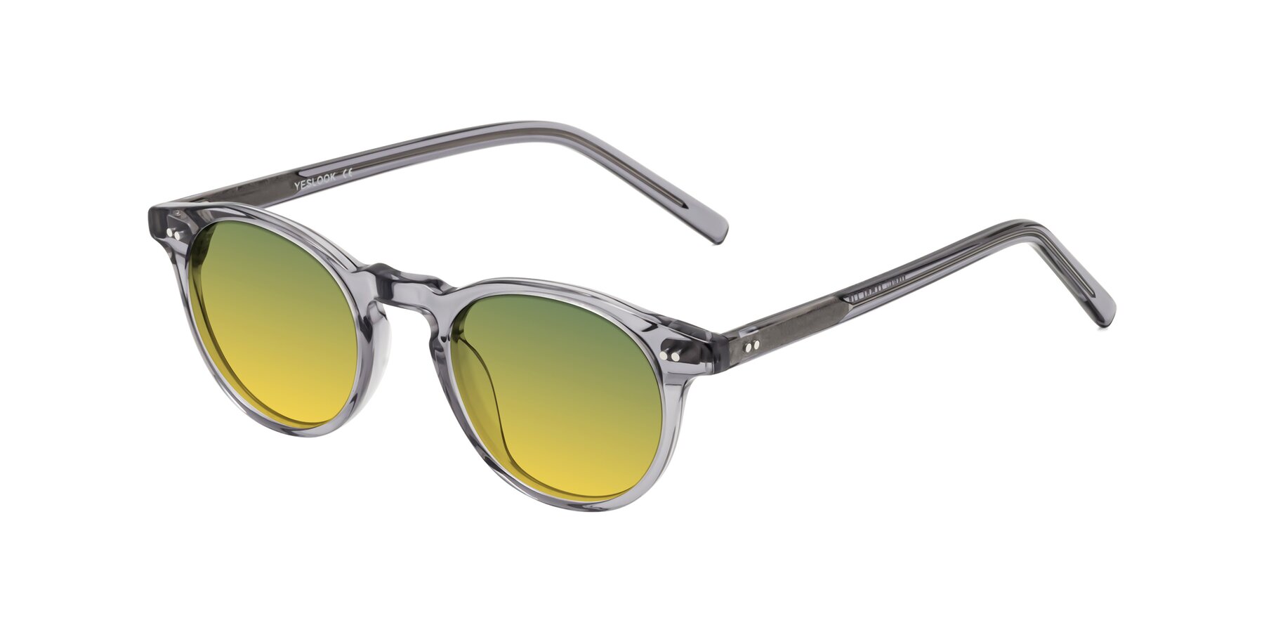 Angle of Marley in Clear Gray with Green / Yellow Gradient Lenses