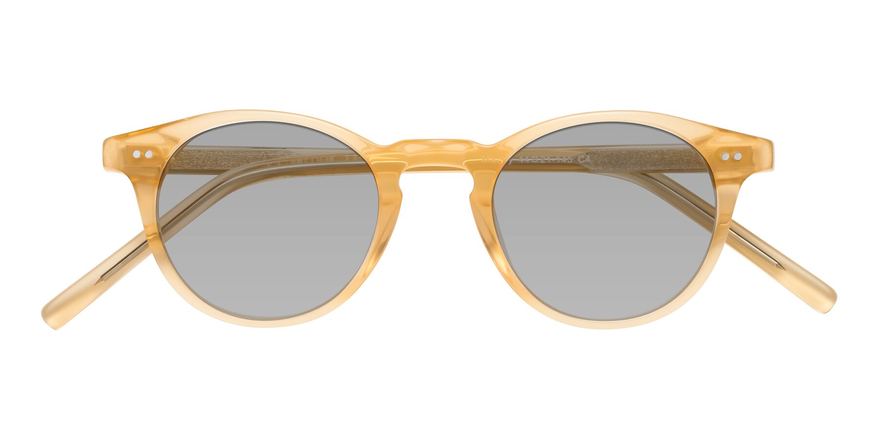 Folded Front of Marley in Translucent Yellow with Light Gray Tinted Lenses