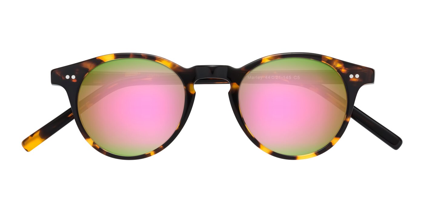 Marley - Tortoise Flash Mirrored Sunglasses