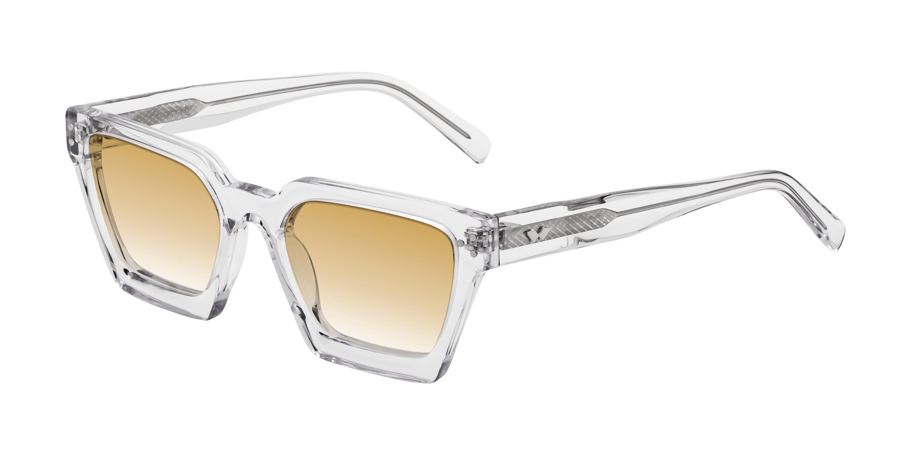 Angle of Callan in Clear with Champagne Gradient Lenses