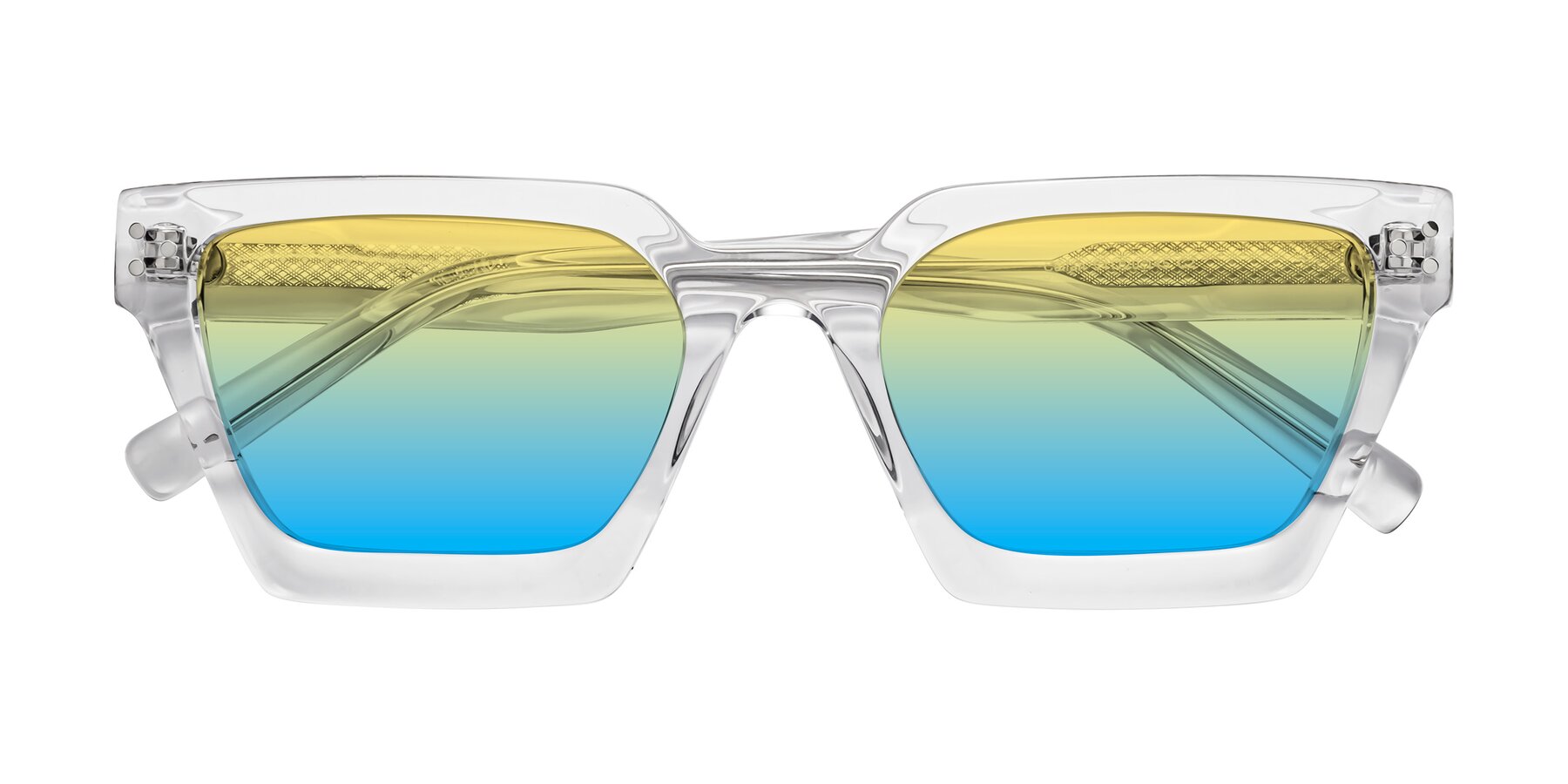 Folded Front of Callan in Clear with Yellow / Blue Gradient Lenses