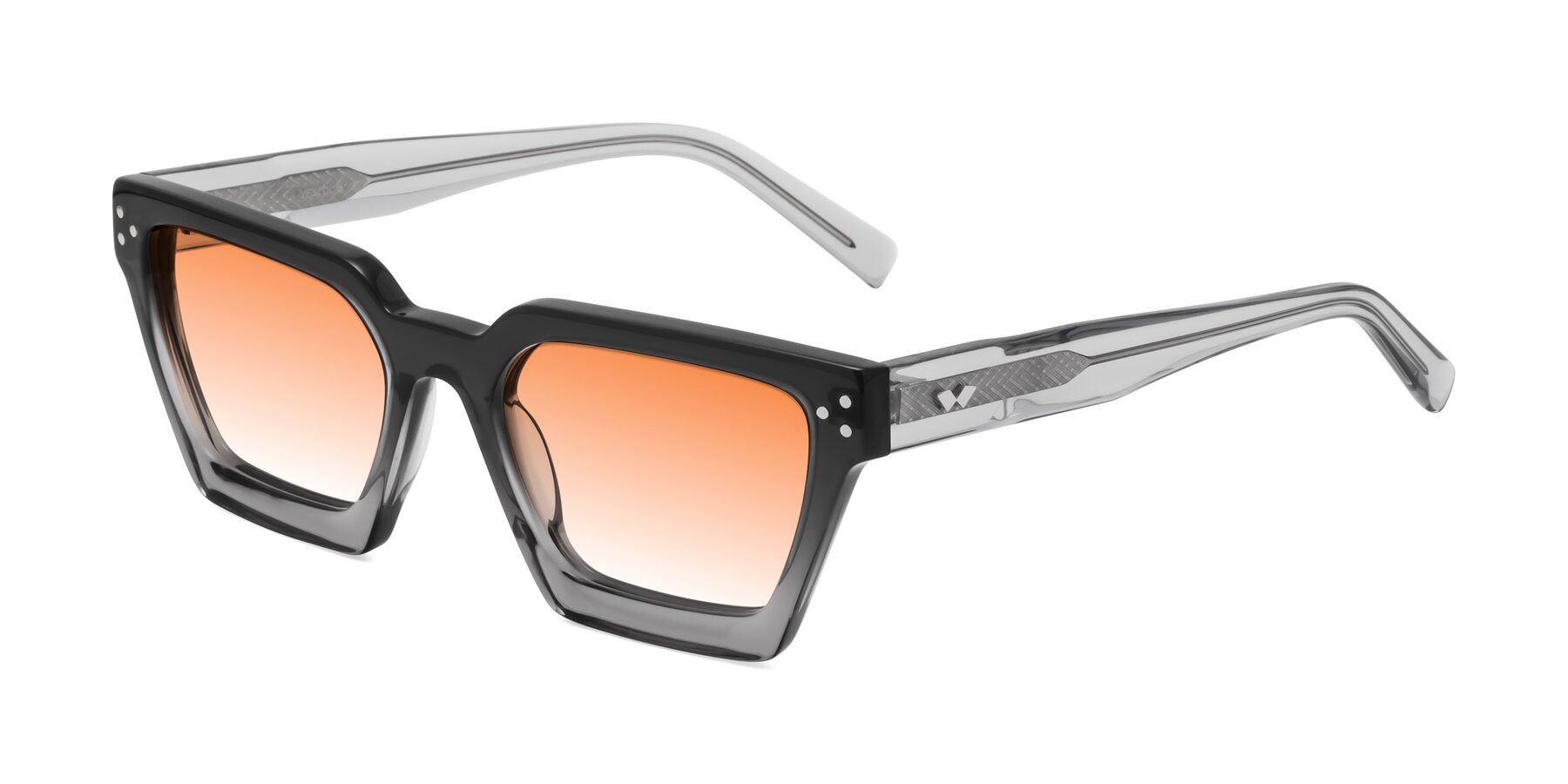 Angle of Callan in Gradient Gray with Orange Gradient Lenses