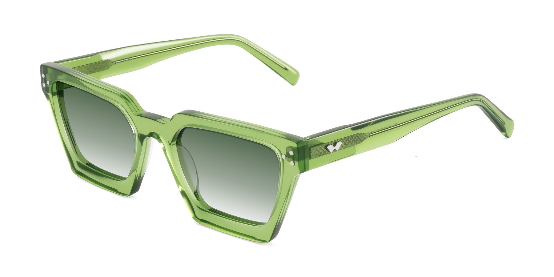 Angle of Callan in Grass Green with Green Gradient Lenses