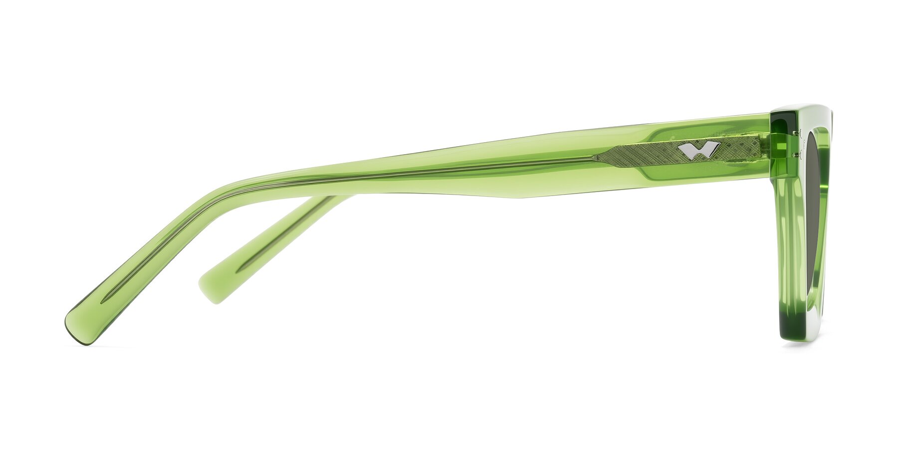 Side of Callan in Grass Green with Gray Polarized Lenses