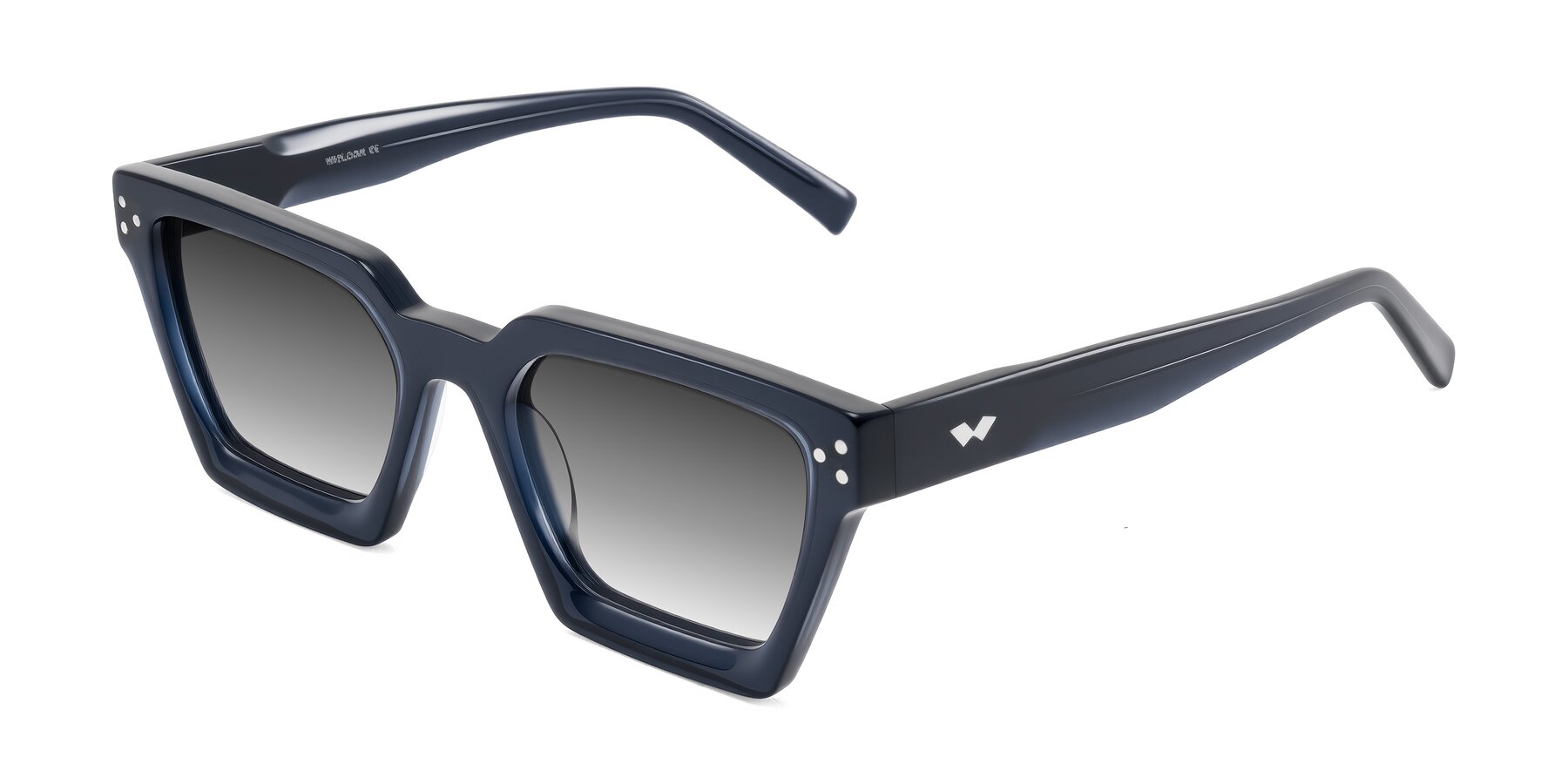 Angle of Callan in Dark Navy with Gray Gradient Lenses