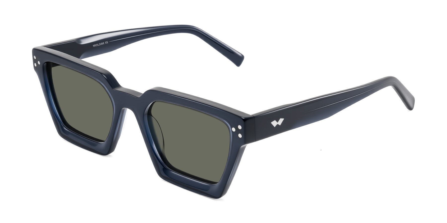 Angle of Callan in Dark Navy with Gray Polarized Lenses