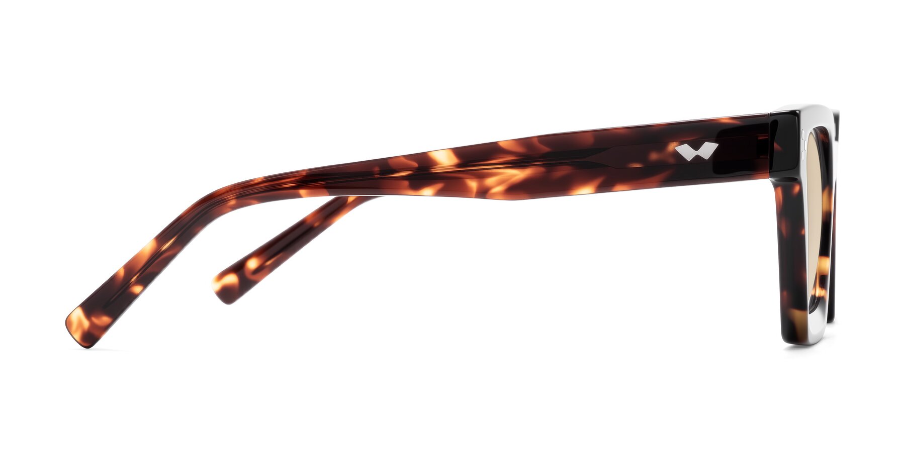 Side of Callan in Tortoise with Light Brown Tinted Lenses