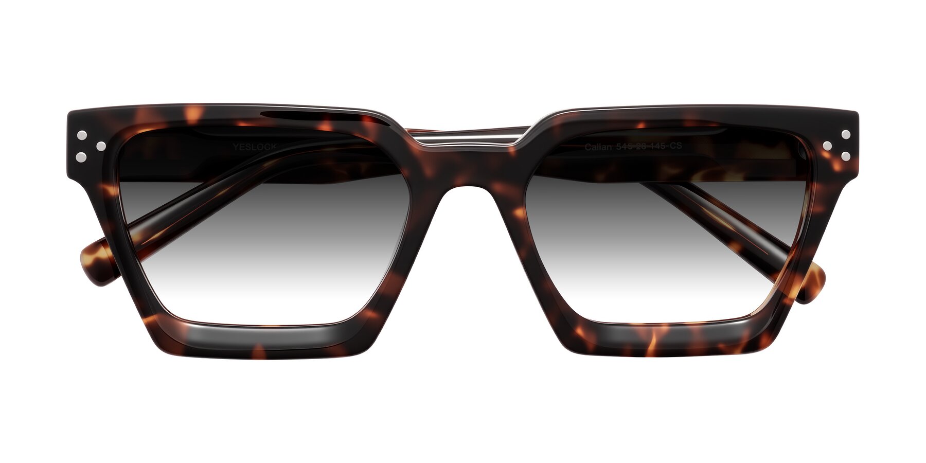 Folded Front of Callan in Tortoise with Gray Gradient Lenses